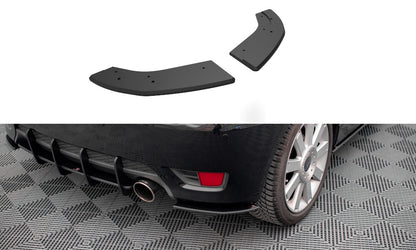 Street Pro Diffusor Flaps passend für Ford Fiesta ST Mk6 schwarz matt