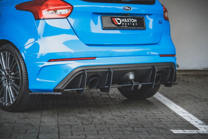 Street Pro Diffusor Flaps passend für Ford Focus RS Mk3 schwarz matt