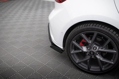 Street Pro Diffusor Flaps passend für Ford Focus ST Mk4 schwarz matt + Hochglanz Flaps
