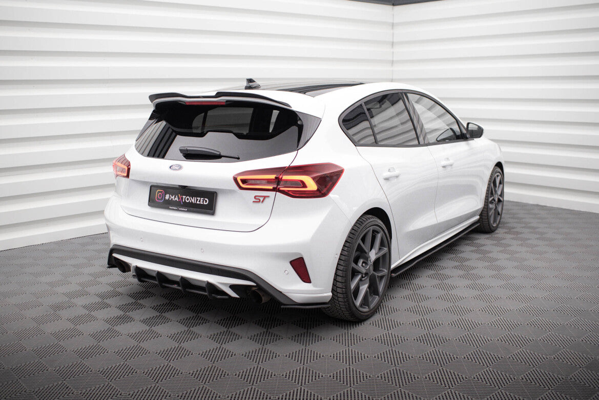Street Pro Diffusor Flaps passend für Ford Focus ST Mk4 schwarz matt
