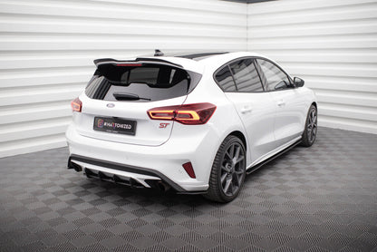 Street Pro Diffusor Flaps passend für Ford Focus ST Mk4 schwarz matt