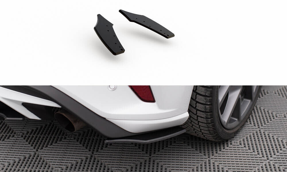 Street Pro Diffusor Flaps passend für Ford Focus ST Mk4 schwarz matt