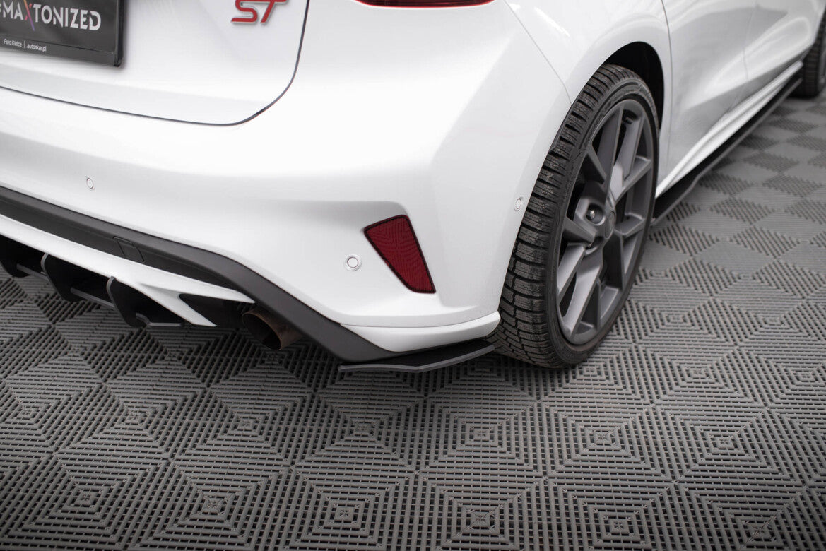 Street Pro Diffusor Flaps passend für Ford Focus ST Mk4 schwarz matt