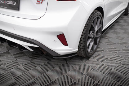 Street Pro Diffusor Flaps passend für Ford Focus ST Mk4 schwarz matt