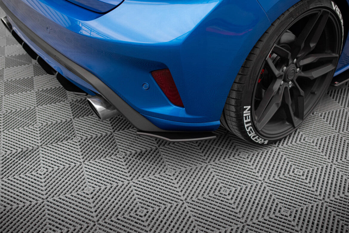 Street Pro Diffusor Flaps passend für Ford Focus ST Mk4 schwarz matt