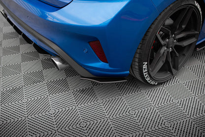 Street Pro Diffusor Flaps passend für Ford Focus ST Mk4 schwarz matt