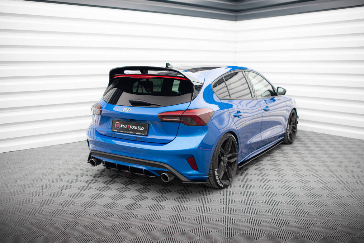 Street Pro Diffusor Flaps passend für Ford Focus ST Mk4 schwarz matt