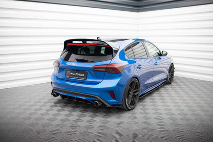 Street Pro Diffusor Flaps passend für Ford Focus ST Mk4 schwarz matt