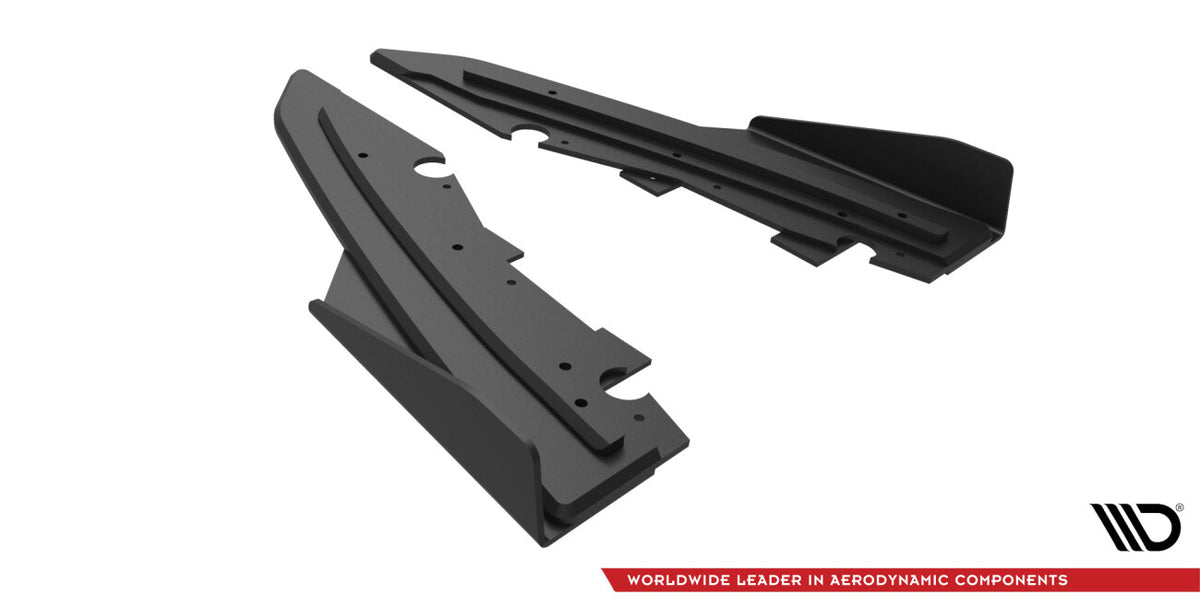 Street Pro Diffusor Flaps passend für Ford Mondeo Sport Mk5 FL / Fusion Sport Mk2 FL schwarz matt + Hochglanz Flaps