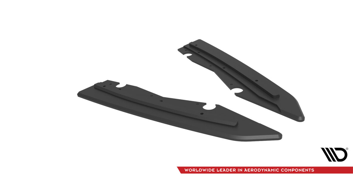 Street Pro Diffusor Flaps passend für Ford Mondeo Sport Mk5 FL / Fusion Sport Mk2 FL schwarz matt