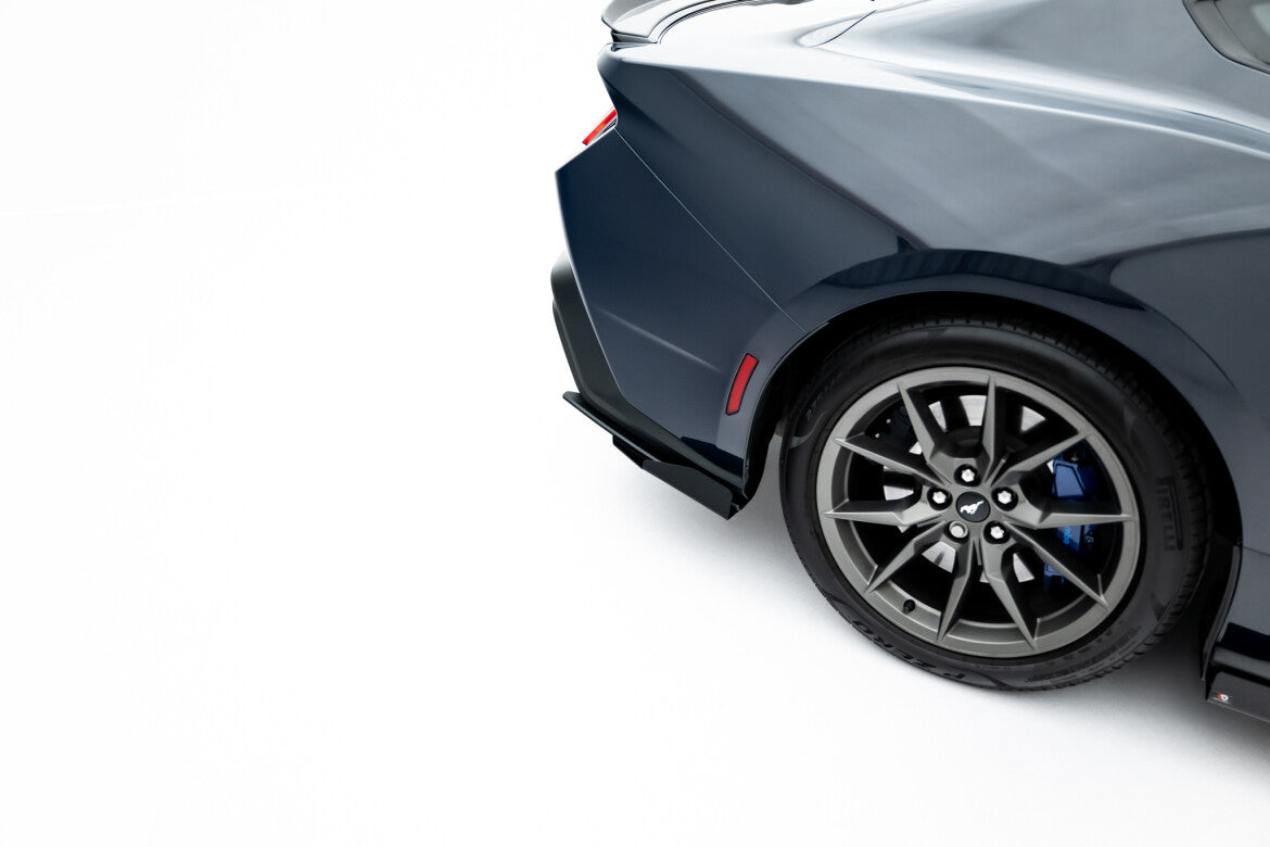 Street Pro Diffusor Flaps passend für Ford Mustang Dark Horse Mk7 schwarz matt + Hochglanz Flaps