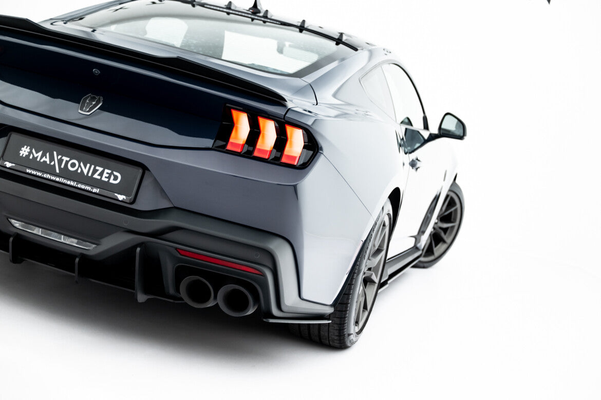Street Pro Diffusor Flaps passend für Ford Mustang Dark Horse Mk7 schwarz matt