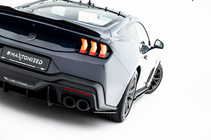 Street Pro Diffusor Flaps passend für Ford Mustang Dark Horse Mk7 schwarz matt