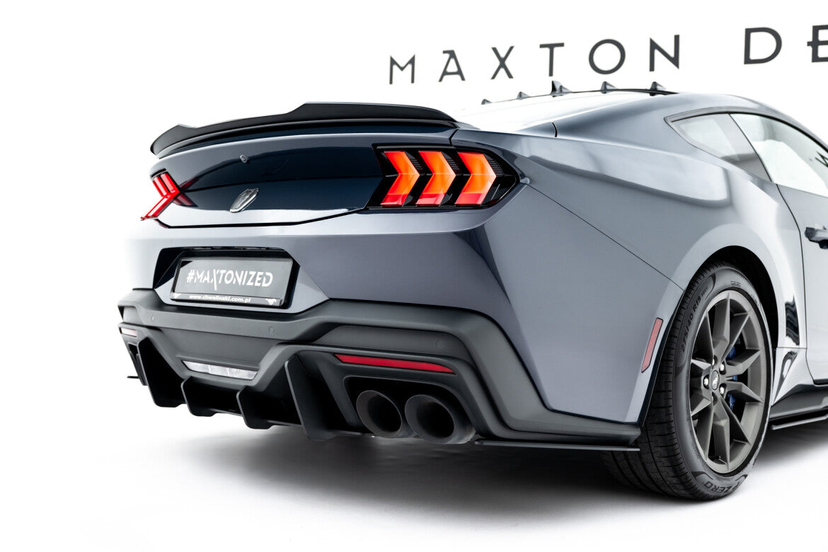 Street Pro Diffusor Flaps passend für Ford Mustang Dark Horse Mk7 schwarz matt