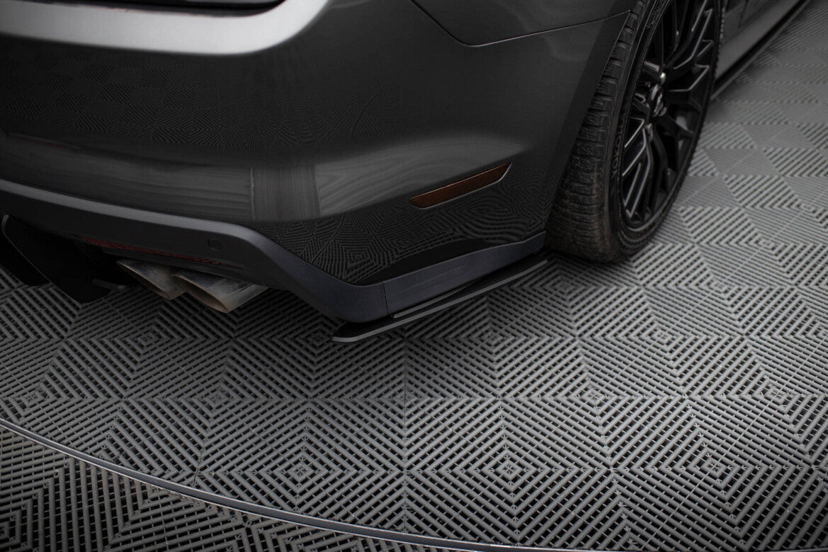 Street Pro Diffusor Flaps passend für Ford Mustang GT Mk6 schwarz matt