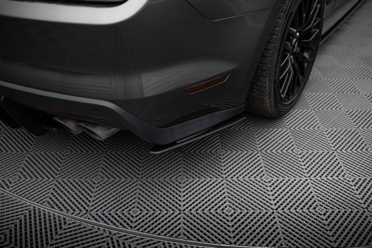 Street Pro Diffusor Flaps passend für Ford Mustang GT Mk6 schwarz matt