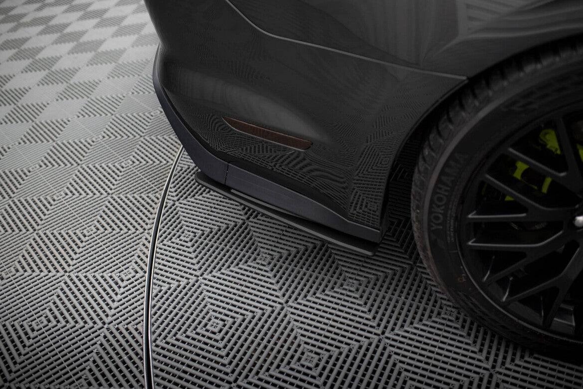 Street Pro Diffusor Flaps passend für Ford Mustang GT Mk6 schwarz matt