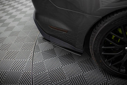 Street Pro Diffusor Flaps passend für Ford Mustang GT Mk6 schwarz matt
