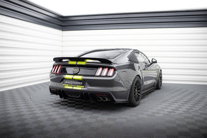 Street Pro Diffusor Flaps passend für Ford Mustang GT Mk6 schwarz matt