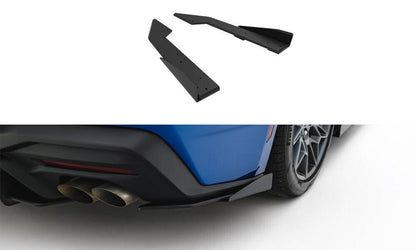 Street Pro Diffusor Flaps passend für Ford Mustang GT Mk7 schwarz matt + Hochglanz Flaps