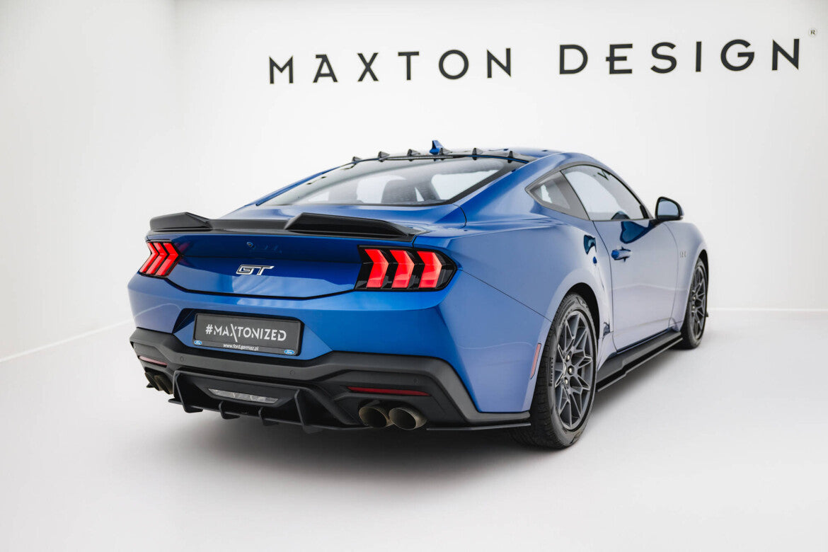 Street Pro Diffusor Flaps passend für Ford Mustang GT Mk7 schwarz matt
