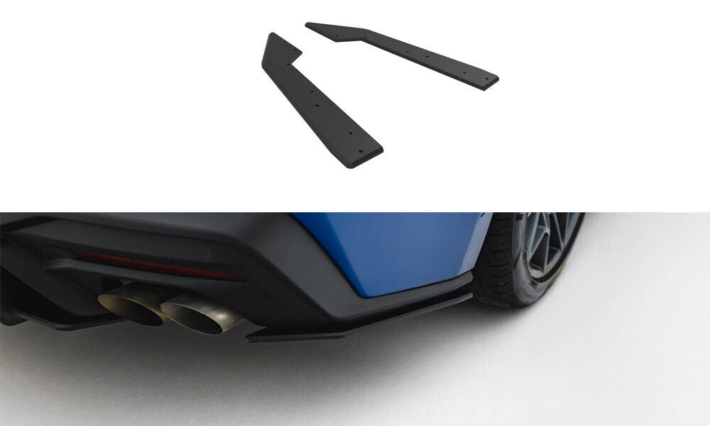 Street Pro Diffusor Flaps passend für Ford Mustang GT Mk7 schwarz matt