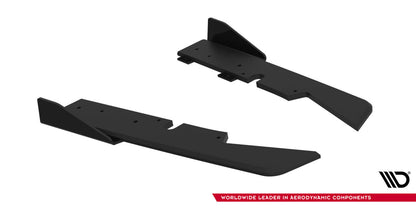 Street Pro Diffusor Flaps passend für Ford Subaru Impreza WRX STI Mk3 FL schwarz matt + Hochglanz Flaps