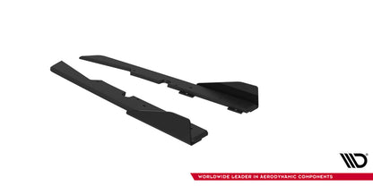 Street Pro Diffusor Flaps passend für Ford Subaru Impreza WRX STI Mk3 FL schwarz matt + Hochglanz Flaps