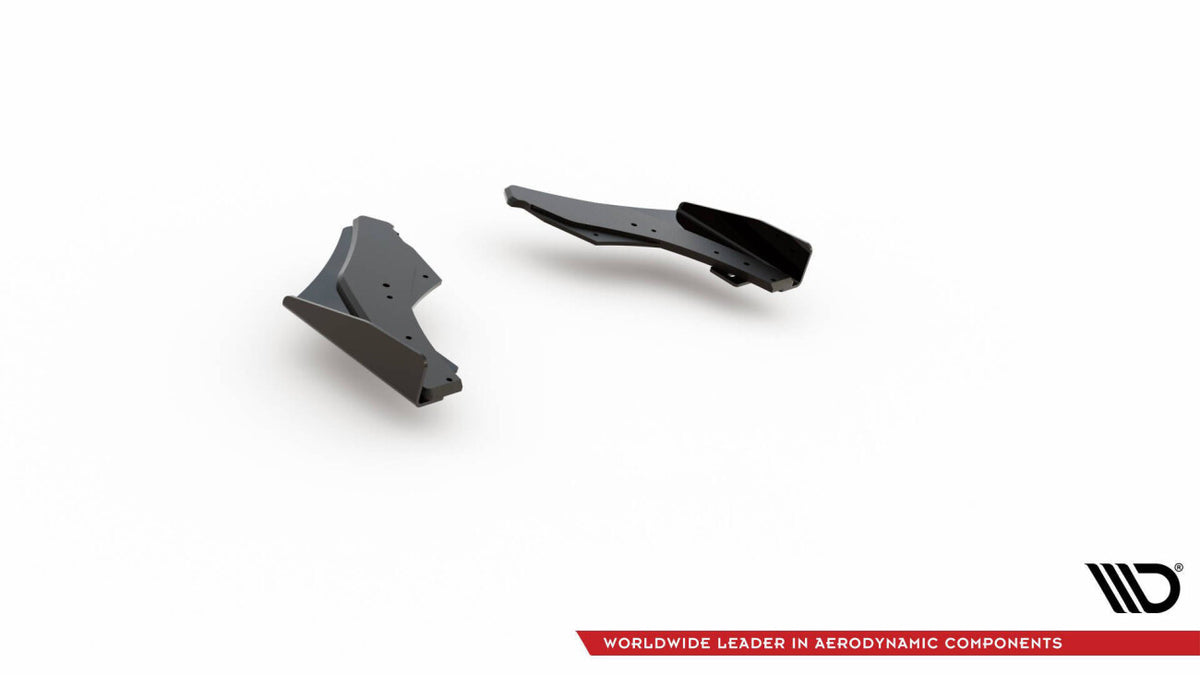 Street Pro Diffusor Flaps passend für Ford VW Golf GTI Clubsport Mk8 FL schwarz matt + Hochglanz Flaps