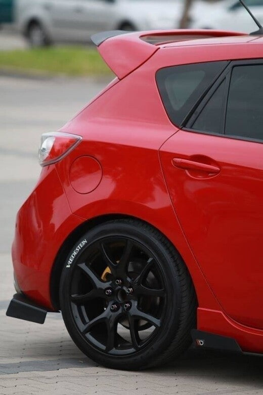 Street Pro Diffusor Flaps passend für Mazda 3 MK2 MPS schwarz matt