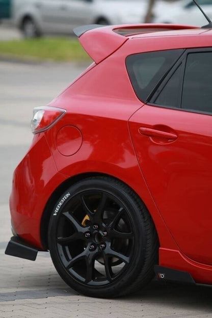Street Pro Diffusor Flaps passend für Mazda 3 MK2 MPS schwarz matt