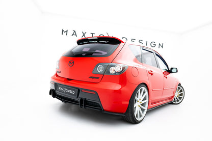 Street Pro Diffusor Flaps passend für Mazda 3 MPS Mk1 EU Version schwarz matt