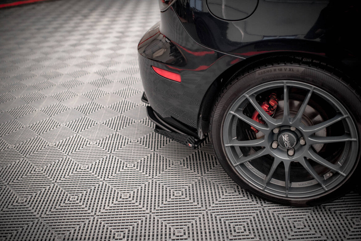 Street Pro Diffusor Flaps passend für Mazda 3 MPS Mk1 US-Spec Version schwarz matt + Hochglanz Flaps