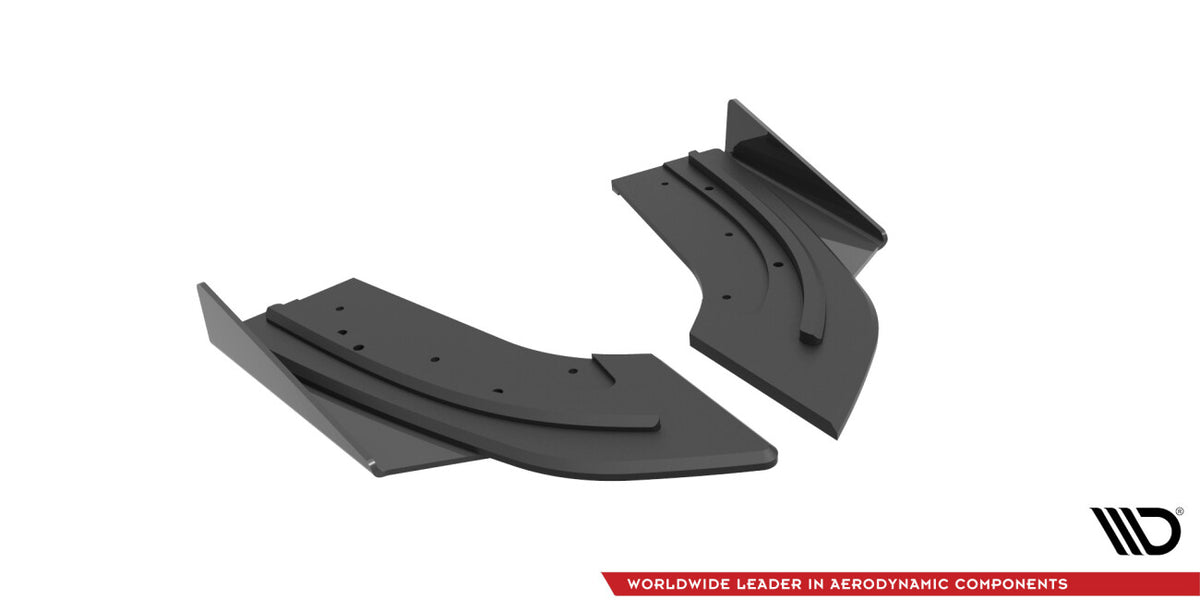 Street Pro Diffusor Flaps passend für Mazda 3 MPS Mk1 US-Spec Version schwarz matt + Hochglanz Flaps