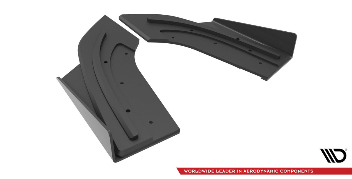 Street Pro Diffusor Flaps passend für Mazda 3 MPS Mk1 US-Spec Version schwarz matt + Hochglanz Flaps