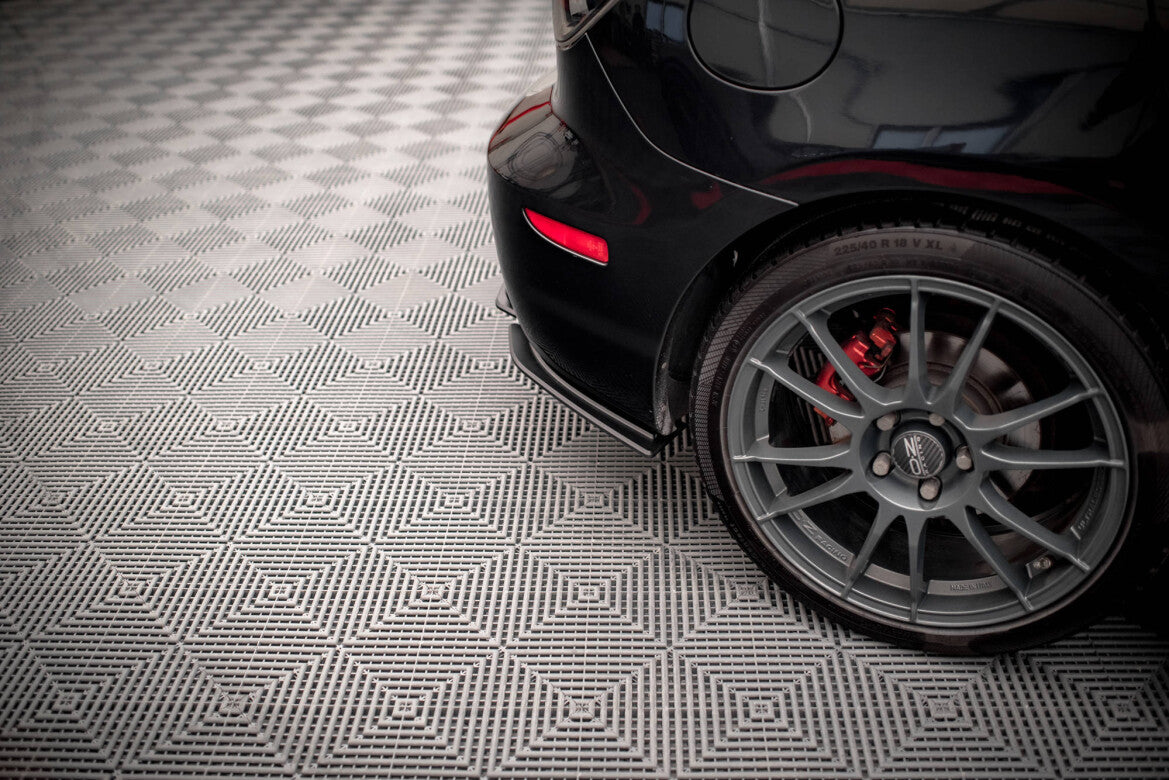 Street Pro Diffusor Flaps passend für Mazda 3 MPS Mk1 US-Spec Version schwarz matt