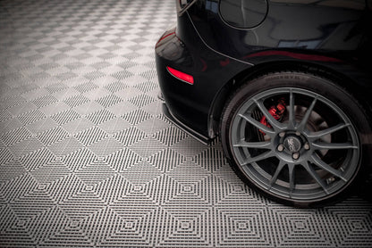 Street Pro Diffusor Flaps passend für Mazda 3 MPS Mk1 US-Spec Version schwarz matt