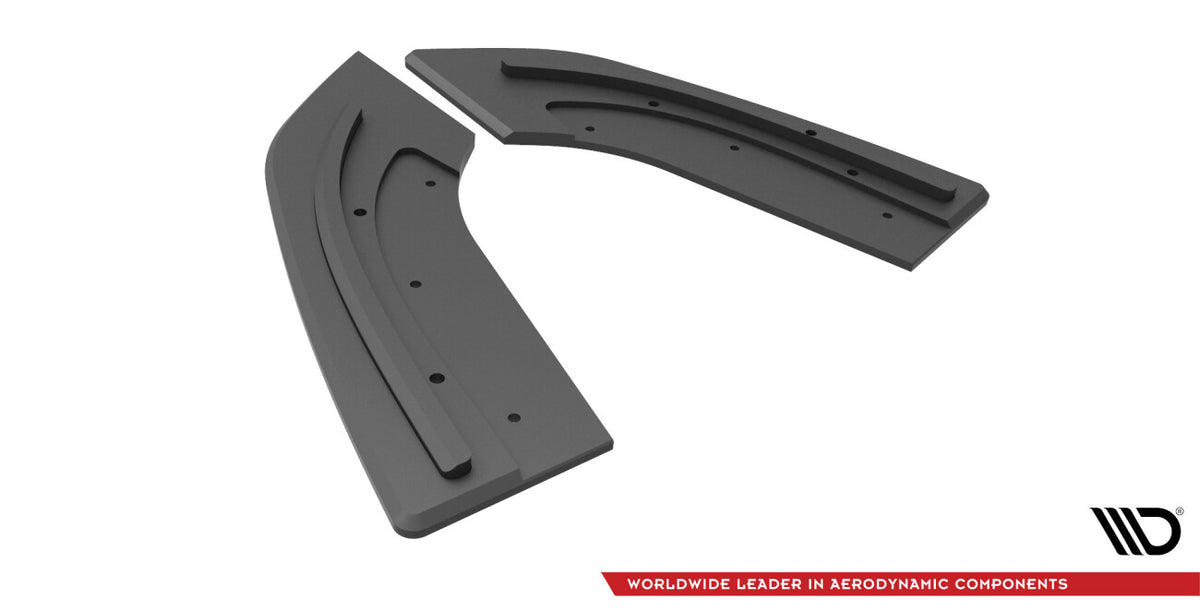 Street Pro Diffusor Flaps passend für Mazda 3 MPS Mk1 US-Spec Version schwarz matt