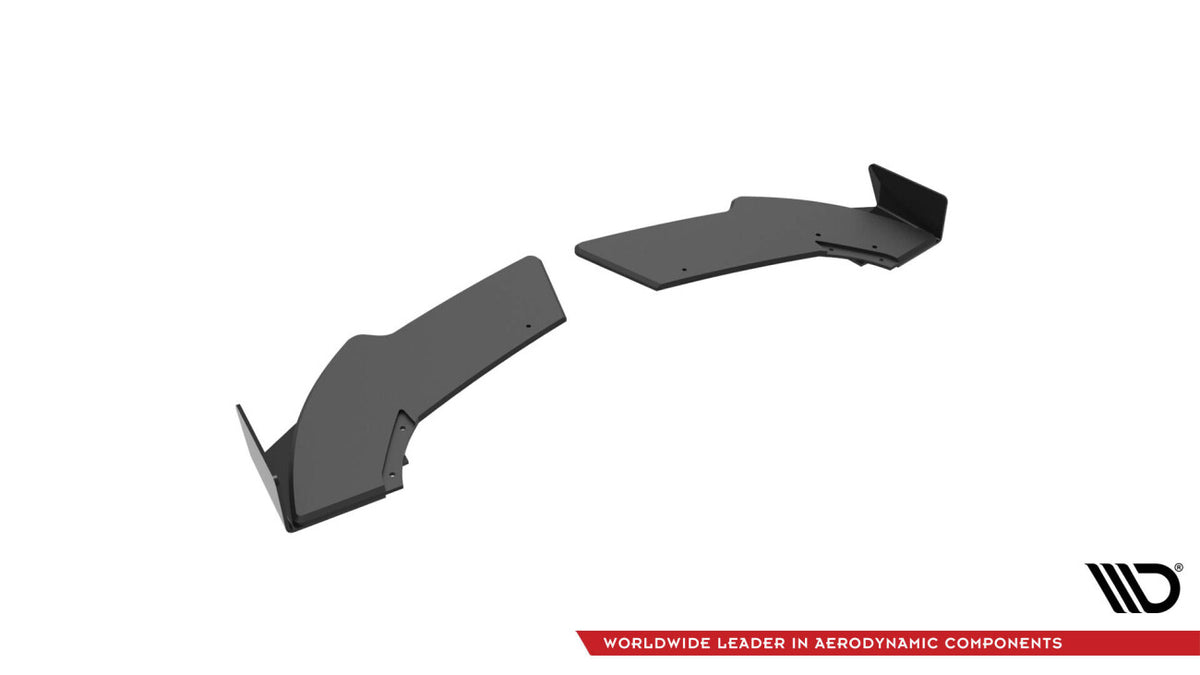 Street Pro Diffusor Flaps passend für Mercedes A 45 AMG W176 FL schwarz matt + Hochglanz Flaps