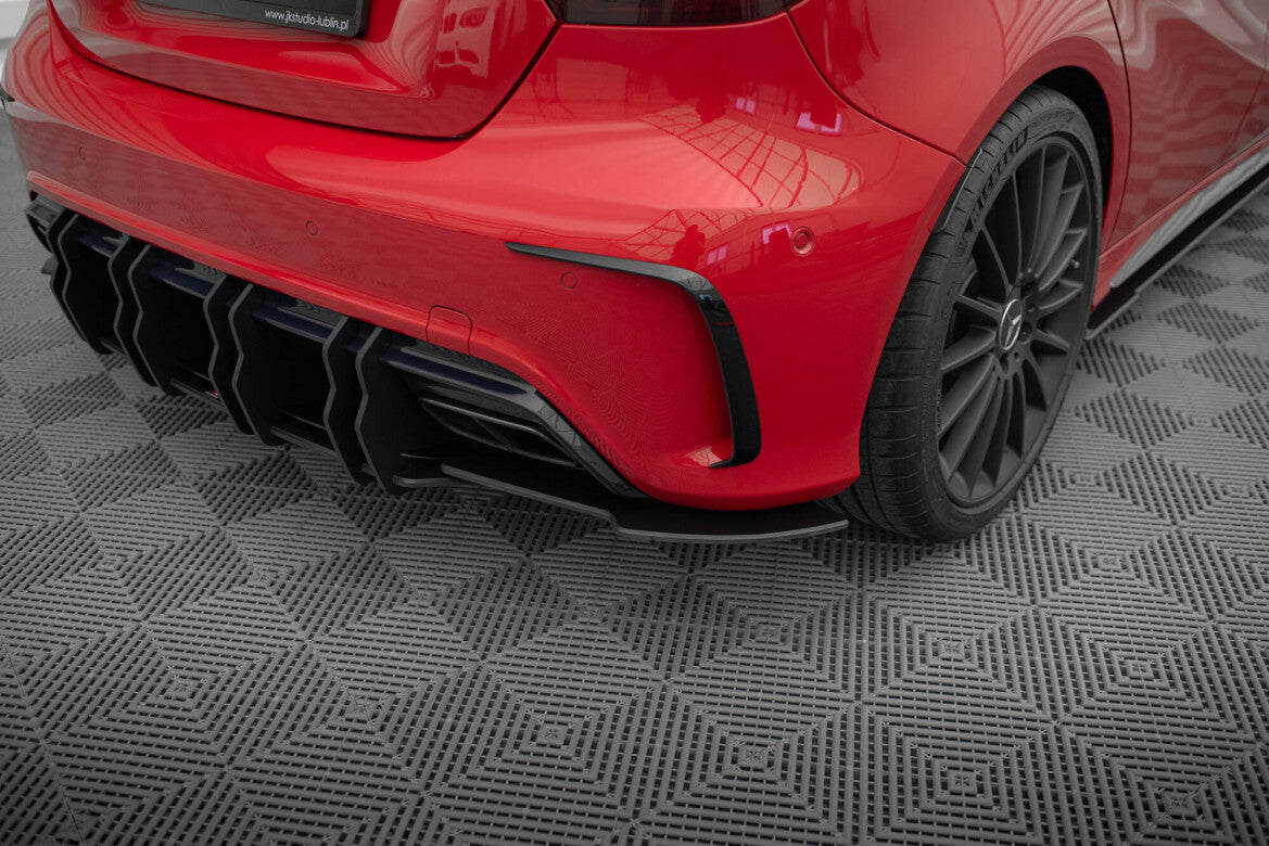 Street Pro Diffusor Flaps passend für Mercedes A 45 AMG W176 FL schwarz matt