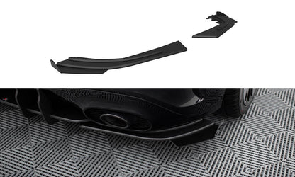 Street Pro Diffusor Flaps passend für Mercedes-AMG A35 Hatchback W177 schwarz matt + Hochglanz Flaps