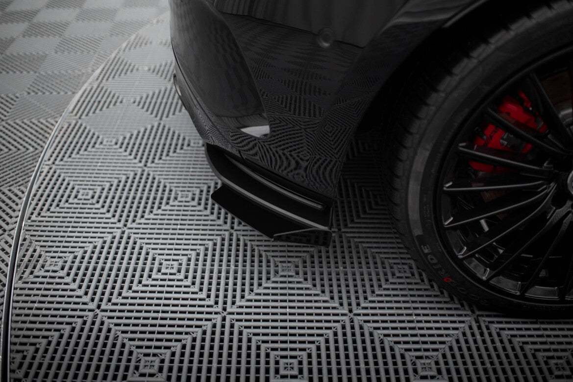Street Pro Diffusor Flaps passend für Mercedes-AMG A35 Hatchback W177 schwarz matt + Hochglanz Flaps
