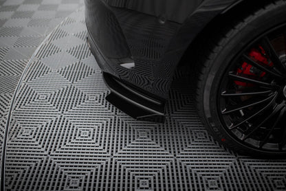 Street Pro Diffusor Flaps passend für Mercedes-AMG A35 Hatchback W177 schwarz matt + Hochglanz Flaps