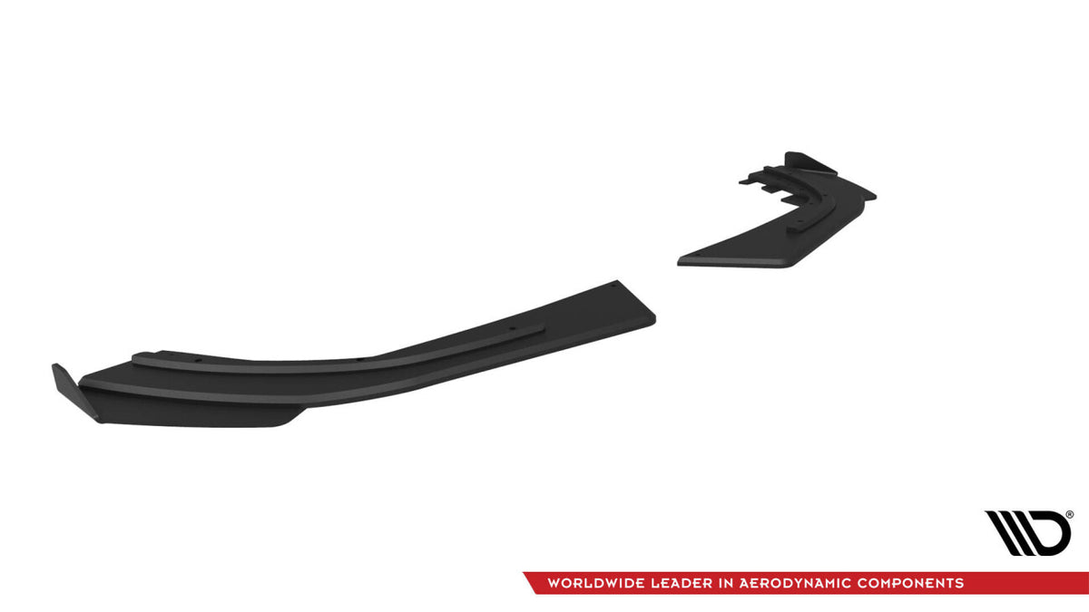 Street Pro Diffusor Flaps passend für Mercedes-AMG A35 Hatchback W177 schwarz matt + Hochglanz Flaps