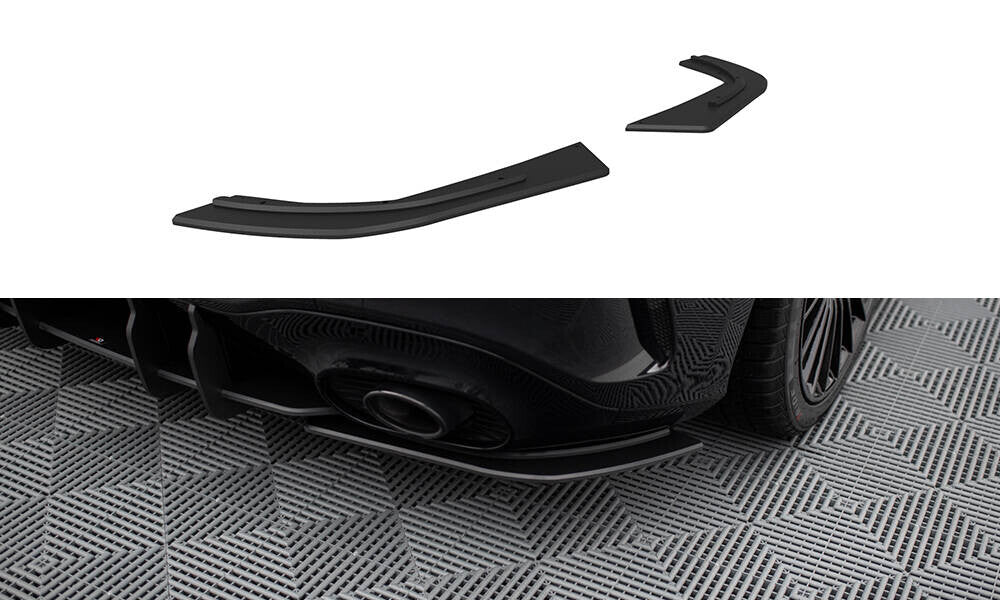 Street Pro Diffusor Flaps passend für Mercedes-AMG A35 Hatchback W177 schwarz matt