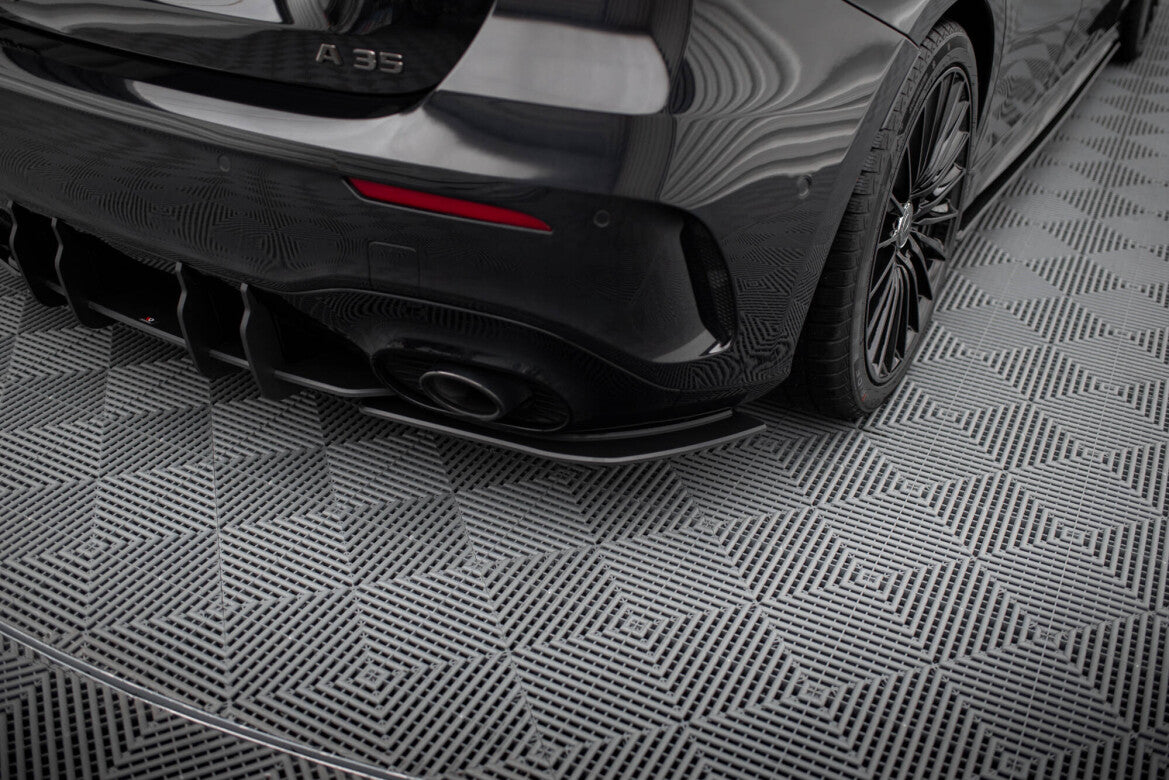 Street Pro Diffusor Flaps passend für Mercedes-AMG A35 Hatchback W177 schwarz matt