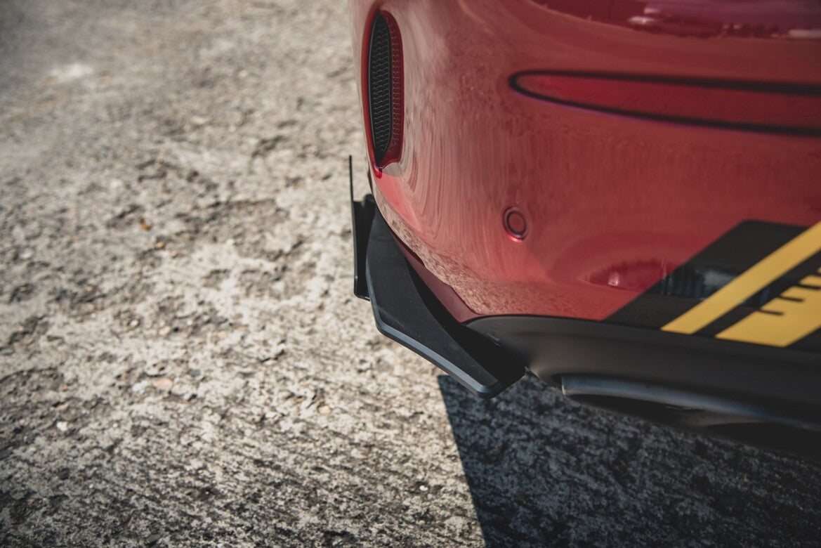 Street Pro Diffusor Flaps passend für Mercedes-AMG C43 Coupe C205 schwarz matt + Hochglanz Flaps