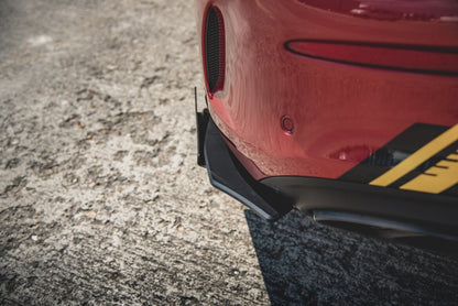 Street Pro Diffusor Flaps passend für Mercedes-AMG C43 Coupe C205 schwarz matt + Hochglanz Flaps