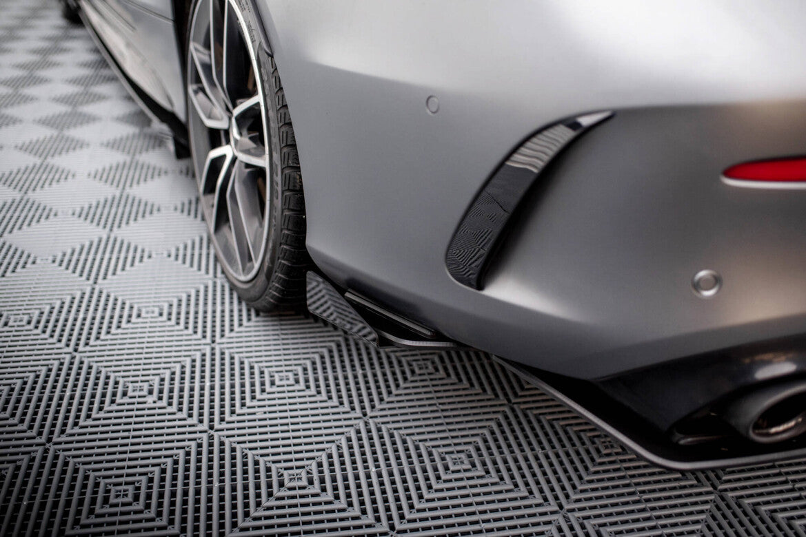 Street Pro Diffusor Flaps passend für Mercedes-AMG C43 Coupe / Cabrio C205 FL / A205 FL schwarz matt + Hochglanz Flaps