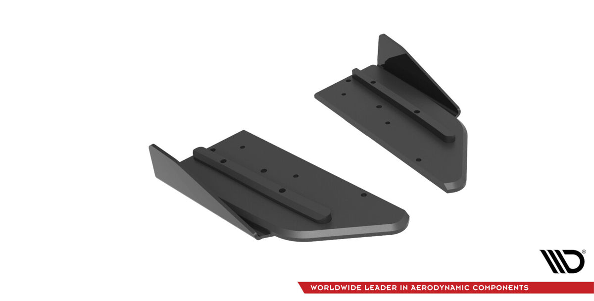 Street Pro Diffusor Flaps passend für Mercedes-AMG C43 Coupe / Cabrio C205 FL / A205 FL schwarz matt + Hochglanz Flaps